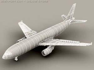airbus a300 lufthansa 3D-Modell