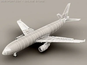 Airbus A300 Lufthansa 3D Model