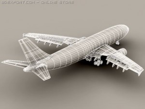 airbus a300 lufthansa 3D-Modell