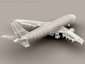 Airbus A300 Lufthansa 3D Model