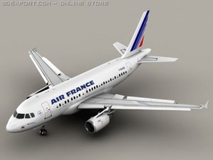 airbus a318 air france 3D Model