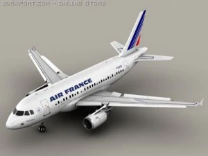 airbus a318 ar frança Modelo 3D
