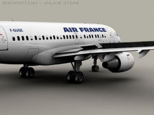 airbus a318 air france 3D Model