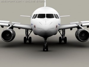airbus a318 air france 3D Model