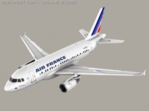 airbus a318 air france 3D Model