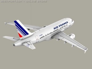 airbus a318 air france 3D Model
