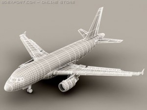 airbus a318 air france 3D Model