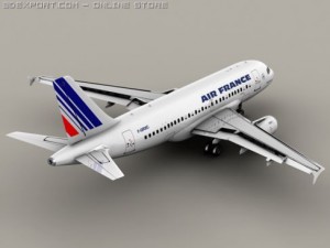 airbus a319 air france Modelo 3D