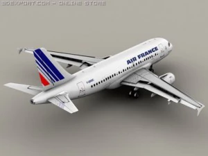airbus a319 air france 3D Model