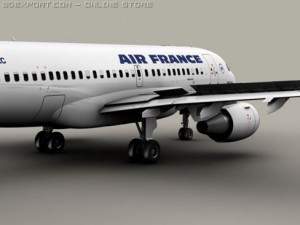 airbus a319 air france Modelo 3D