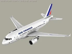 airbus a319 air france 3D Model