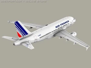 airbus a319 air france 3D Model