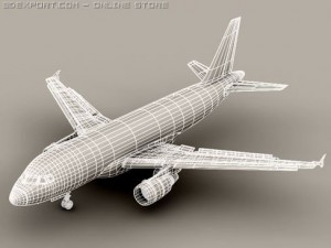 airbus a319 air france Modelo 3D