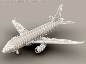 airbus a319 air france 3D Model