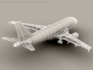 airbus a319 air france Modelo 3D