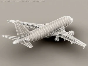 airbus a319 air france 3D Model