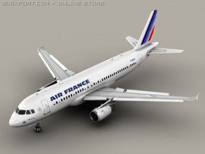 airbus a320 air france 3D Model