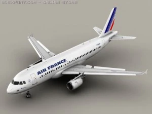 Airbus A320 Air France Modello 3D
