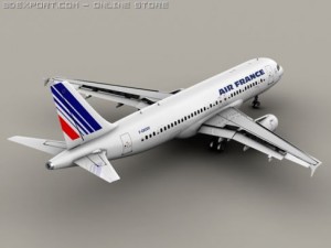 airbus a320 air france Modelo 3D