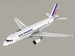 airbus a320 air france Modelo 3D