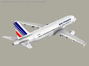 Airbus A320 Air France Modello 3D