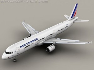 airbus a321 air france 3D Model