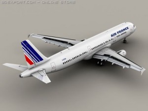 airbus a321 air france Modelo 3D