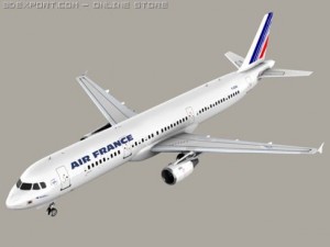 airbus a321 air france Modelo 3D