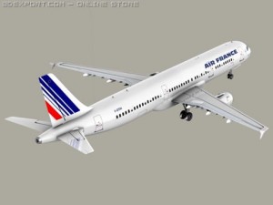 airbus a321 air france Modelo 3D