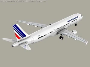 airbus a321 ar fran&ccedil;a Modelo 3D