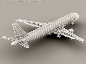 airbus a321 air france Modelo 3D