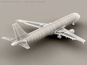 airbus a321 ar fran&ccedil;a Modelo 3D