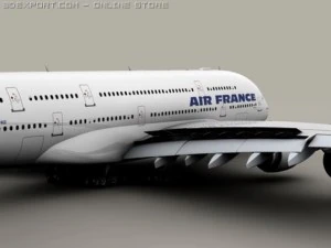 airbus a380 air france 3D Model