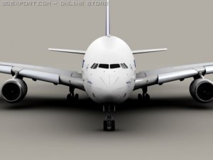 airbus a380 air france 3D Model