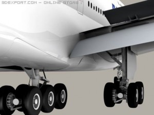 airbus a380 air france 3D Model