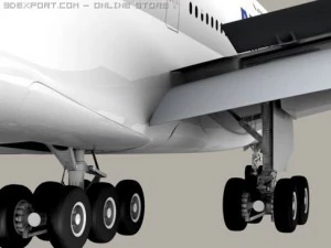 airbus a380 air france 3D Model