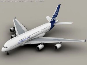 Airbus A380 nuevos colores de la casa. Modelo 3D