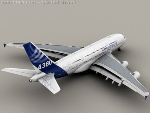 airbus a380 new house colors 3D Model