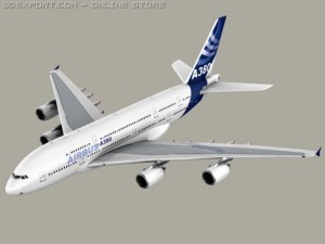 airbus a380 new house colors 3D Model