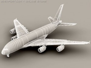 airbus a380 new house colors 3D Model