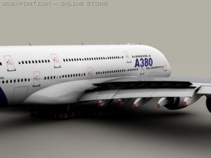 airbus a380 old house colors Modèle 3D
