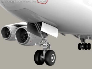 airbus a380 old house colors 3D Model