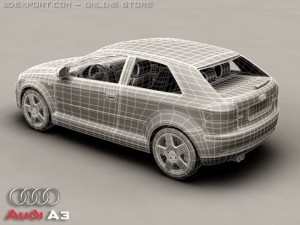 audi a3 3D 模型