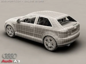 audi a3 Modelo 3D