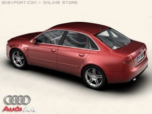 audi a4 sedan 2005 3D Model