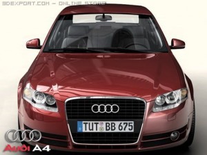 audi a4 sedan 2005 3D Model