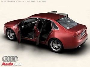 audi a4 sedan 2005 3D Model