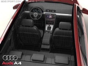 audi a4 sedan 2005 3D Model