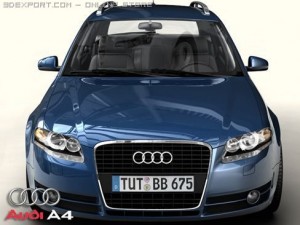 audi a4 avant 2005 3D Model
