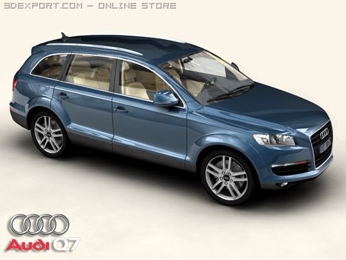 audi q7 3D Model .c4d .max .obj .3ds .fbx .stl .blend 